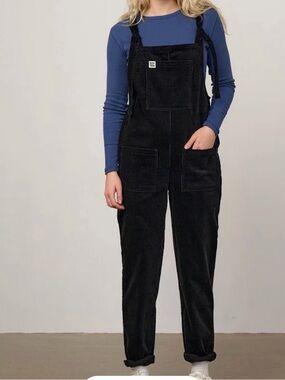 Lucy & Yak Black Women's Corduroy Overalls/dungarees